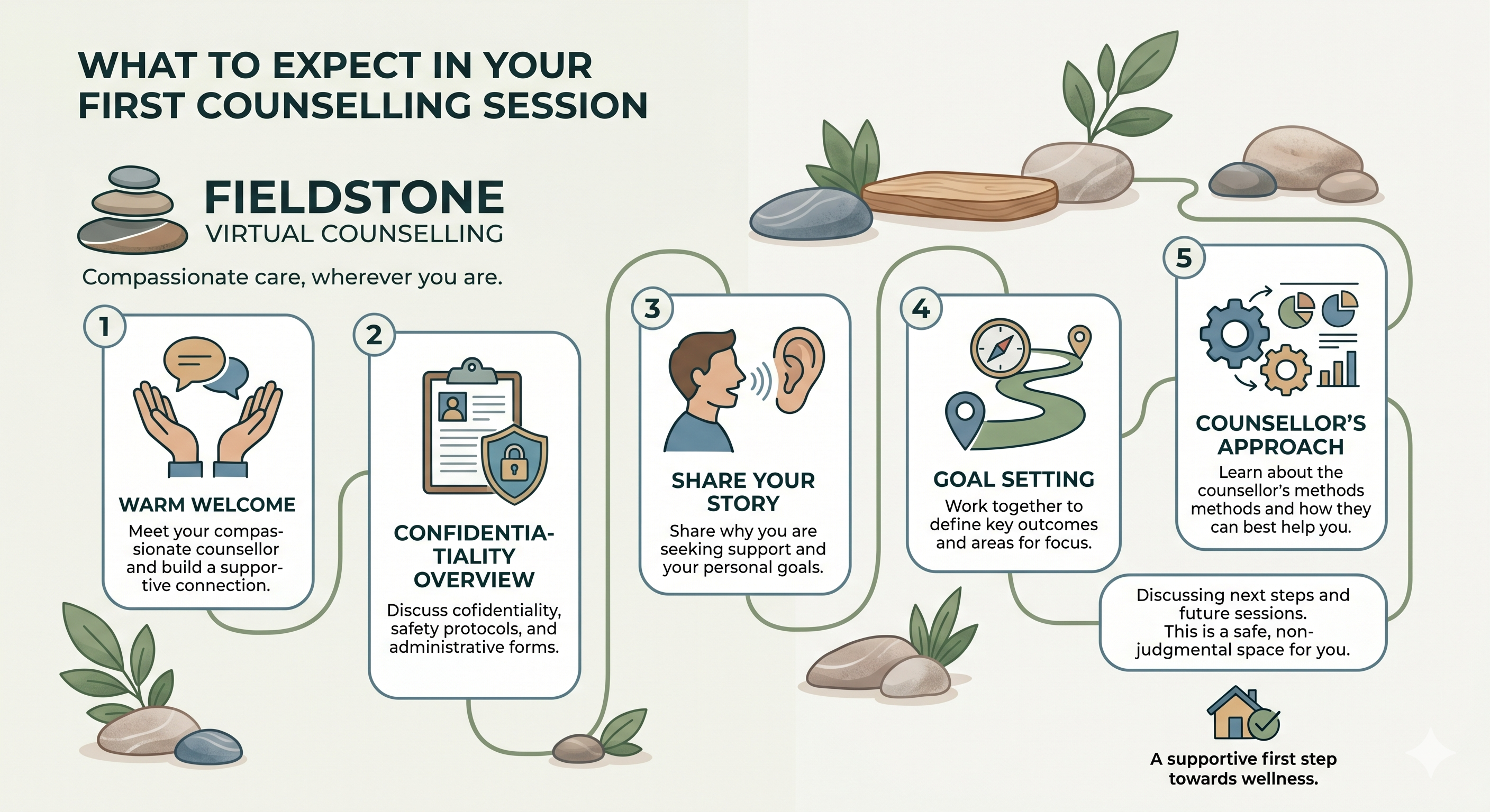 What to Expect in Your First Therapy Session | Fieldstone Counselling & Wellness